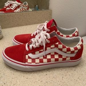 Red Old School Checkerboards Men/Women’s